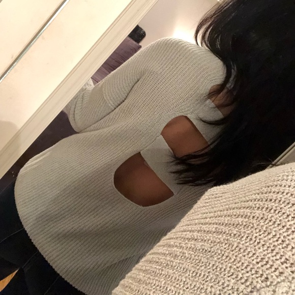 Express Sweaters - EXPRESS Open Back Sweater